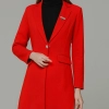 Europe America style fashion winter autumn woolen fabric women suit blazer shirt set