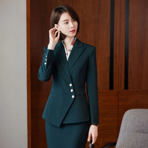 2025 fashion three button women suit skirt suit office work uniform workwear