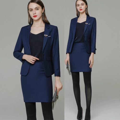 fashion office work style Europe women skirt suits pant suit