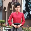 coffee bar restaurants staff uniform workwear waiter shirt waitress uniform Color waitress red shirt