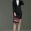 dark grey office lady workwear skirt suits sales representative uniform