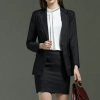 dark grey office lady workwear skirt suits sales representative uniform