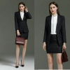 dark grey office lady workwear skirt suits sales representative uniform