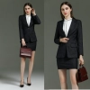 dark grey office lady workwear skirt suits sales representative uniform