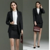 dark grey office lady workwear skirt suits sales representative uniform