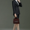 dark grey office lady workwear skirt suits sales representative uniform