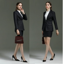 dark grey office lady workwear skirt suits sales representative uniform