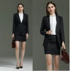 dark grey office lady workwear skirt suits sales representative uniform