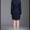 navy color dot stripes women work suits office uniform wholesale