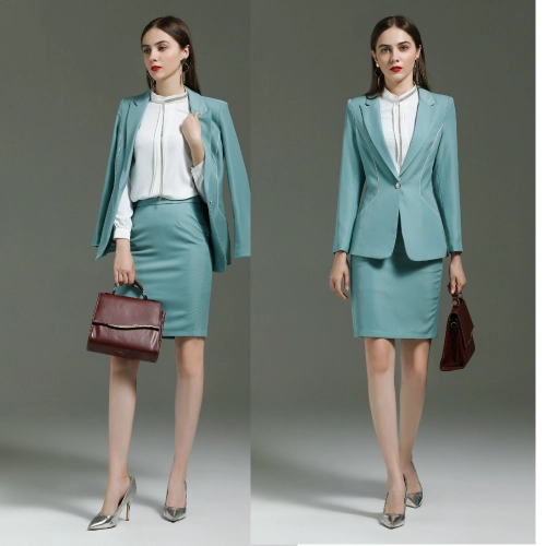 high quality young women suit sales representative broker uniform