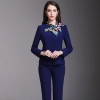 fashion high quality Air steward work uniform women pant suit