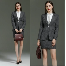 popular one button work office style women suit skirt suit