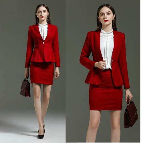 fashion wedding wear bride suits office attendant sales uniform women skirt suits