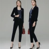 2023 corduroy fabric women work pant suit sale company staff workwear