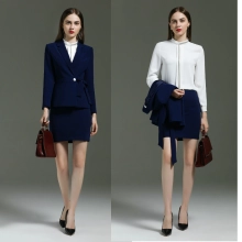 fashion bow property agent uniform work suit women office work suits