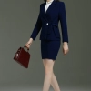 fashion bow property agent uniform work suit women office work suits