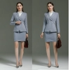 Europe style grey color fashion women interview suits sale workwear skirt suit