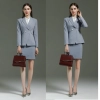 Europe style grey color fashion women interview suits sale workwear skirt suit