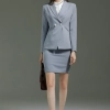 Europe style grey color fashion women interview suits sale workwear skirt suit