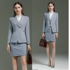 Europe style grey color fashion women interview suits sale workwear skirt suit