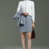 Europe style grey color fashion women interview suits sale workwear skirt suit