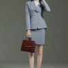 Europe style grey color fashion women interview suits sale workwear skirt suit