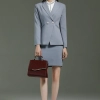 Europe style grey color fashion women interview suits sale workwear skirt suit