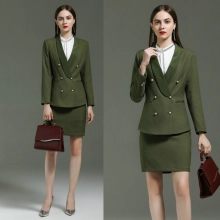 England style fashion double breasted sales broker uniform lawyer workwear women suits