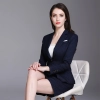 fashion stripes car sales women work uniform skirt suit for office work