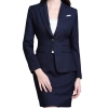 fashion stripes car sales women work uniform skirt suit for office work