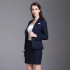 fashion stripes car sales women work uniform skirt suit for office work