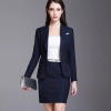 fashion stripes car sales women work uniform skirt suit for office work