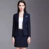 fashion stripes car sales women work uniform skirt suit for office work