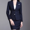 fashion stripes car sales women work uniform skirt suit for office work