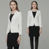 2023 new design small white blazer black dress work suits