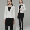 2023 new design small white blazer black dress work suits