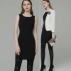 2023 new design small white blazer black dress work suits