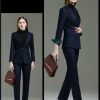 Europe style good fabric hotel attendant uniform work suit women pant suit