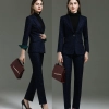 Europe style good fabric hotel attendant uniform work suit women pant suit