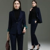 Europe style good fabric hotel attendant uniform work suit women pant suit