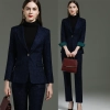 Europe style good fabric hotel attendant uniform work suit women pant suit