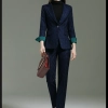 Europe style good fabric hotel attendant uniform work suit women pant suit