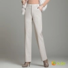 2025 autumn winter woolen thicken women work style trouser Wide leg pants