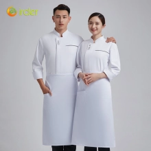 autumn winter design restaurant barkery chef working uniform jacket