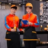 chinese restaurant worker staff jacket blouse work uniform