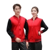 fashion high quality two bar print waiter staff jacket work uniform hotpot store