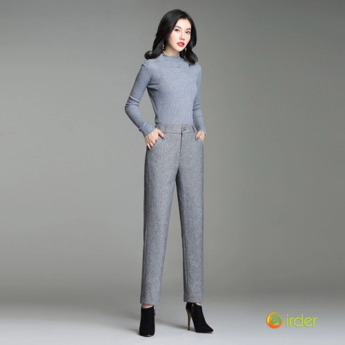 2025 autumn winter woolen pant flare pant for women work office wear lady trouser