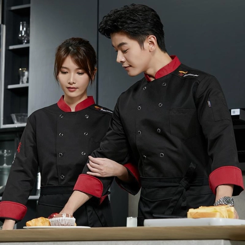 long sleeve chef jacket uniform cheap price 