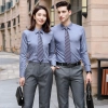 high quality solid collar long sleeve office work shirt  teach shirt chef shirt