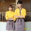 solid candy color dessert shop coffee party waiter uniform shirt jacket